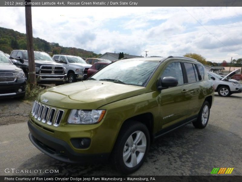 Rescue Green Metallic / Dark Slate Gray 2012 Jeep Compass Latitude 4x4