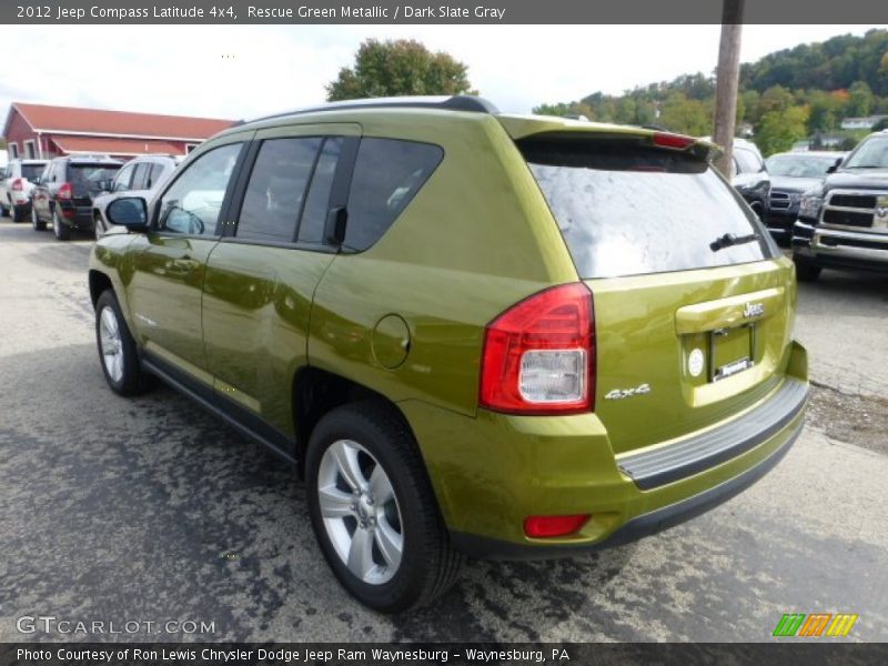 Rescue Green Metallic / Dark Slate Gray 2012 Jeep Compass Latitude 4x4