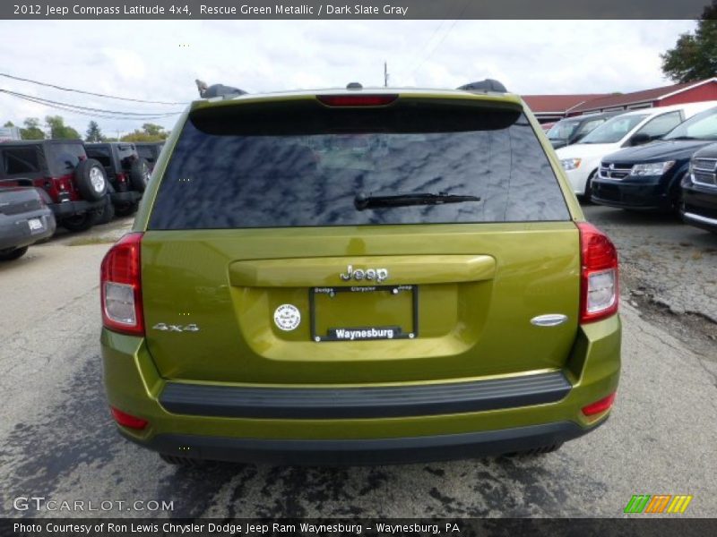 Rescue Green Metallic / Dark Slate Gray 2012 Jeep Compass Latitude 4x4