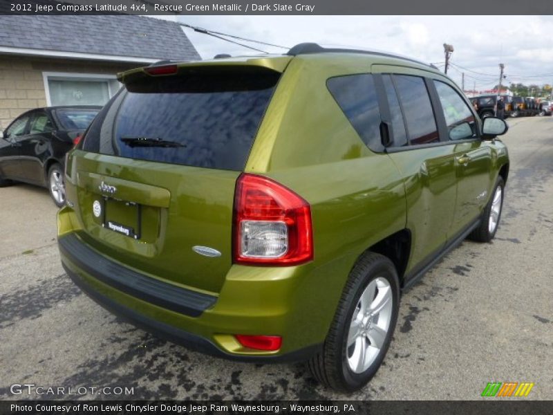 Rescue Green Metallic / Dark Slate Gray 2012 Jeep Compass Latitude 4x4