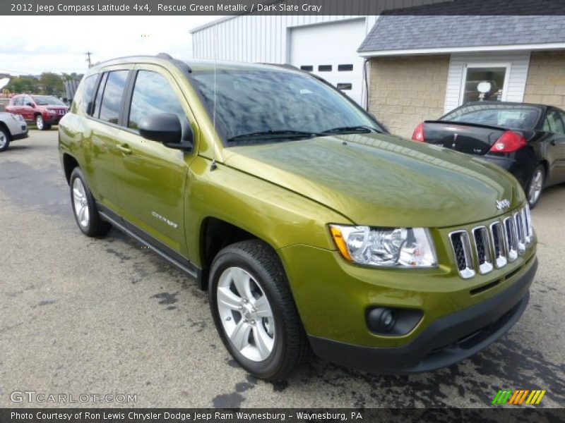 Rescue Green Metallic / Dark Slate Gray 2012 Jeep Compass Latitude 4x4
