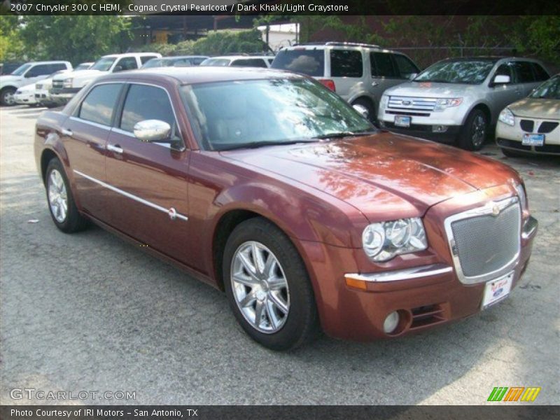 Cognac Crystal Pearlcoat / Dark Khaki/Light Graystone 2007 Chrysler 300 C HEMI
