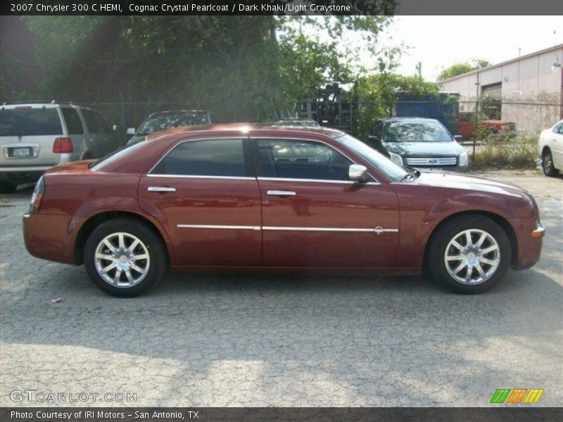 Cognac Crystal Pearlcoat / Dark Khaki/Light Graystone 2007 Chrysler 300 C HEMI