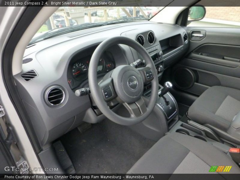 Bright Silver Metallic / Dark Slate Gray 2011 Jeep Compass 2.4