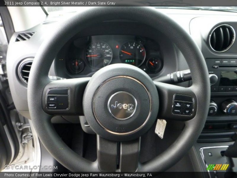 Bright Silver Metallic / Dark Slate Gray 2011 Jeep Compass 2.4