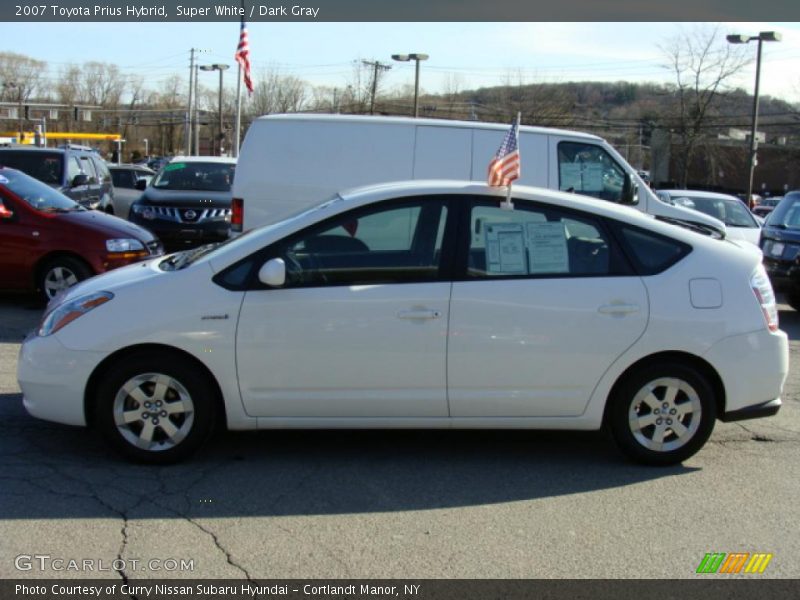 Super White / Dark Gray 2007 Toyota Prius Hybrid