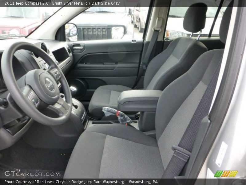 Bright Silver Metallic / Dark Slate Gray 2011 Jeep Compass 2.0