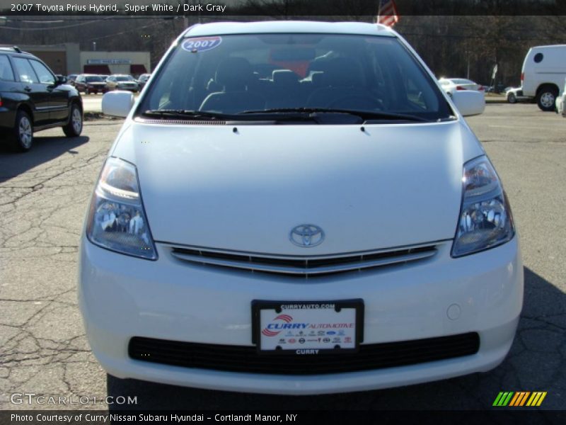 Super White / Dark Gray 2007 Toyota Prius Hybrid