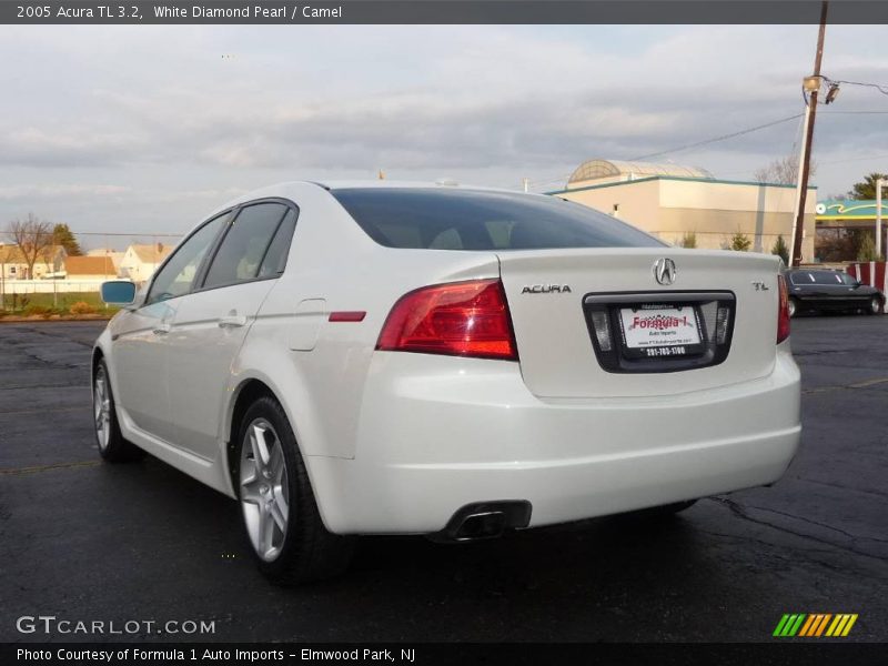 White Diamond Pearl / Camel 2005 Acura TL 3.2