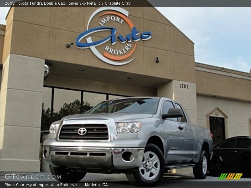 Silver Sky Metallic / Graphite Gray 2008 Toyota Tundra Double Cab