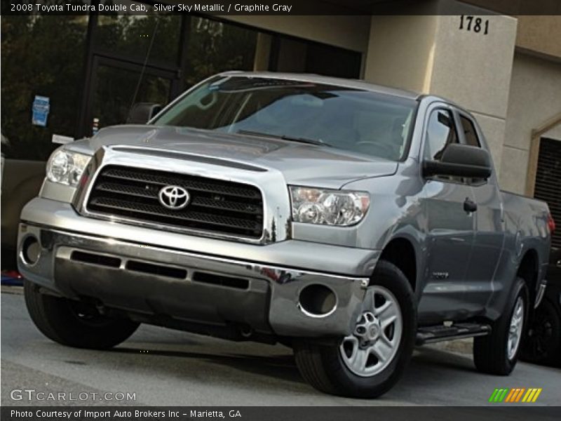 Silver Sky Metallic / Graphite Gray 2008 Toyota Tundra Double Cab
