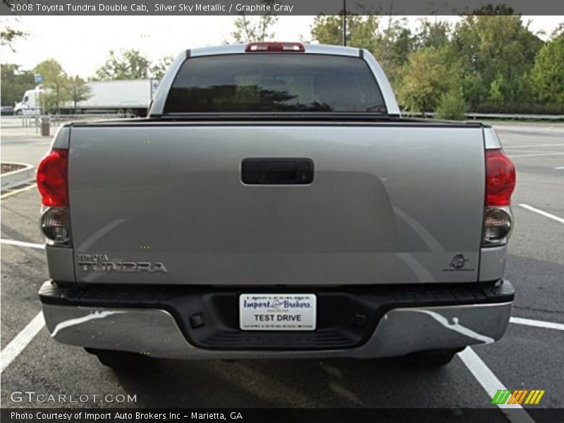 Silver Sky Metallic / Graphite Gray 2008 Toyota Tundra Double Cab