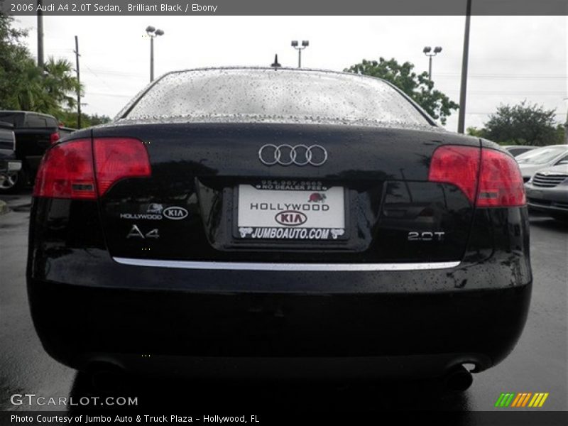 Brilliant Black / Ebony 2006 Audi A4 2.0T Sedan
