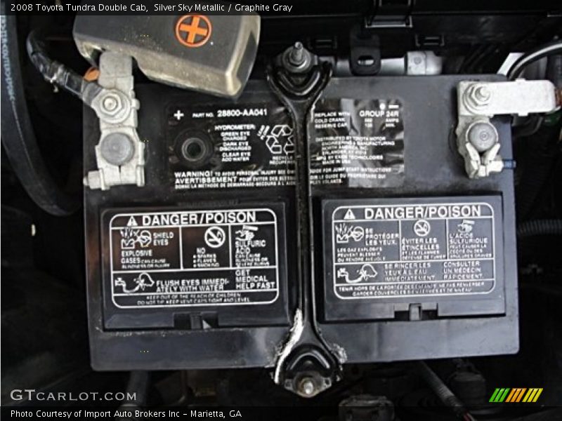 Silver Sky Metallic / Graphite Gray 2008 Toyota Tundra Double Cab