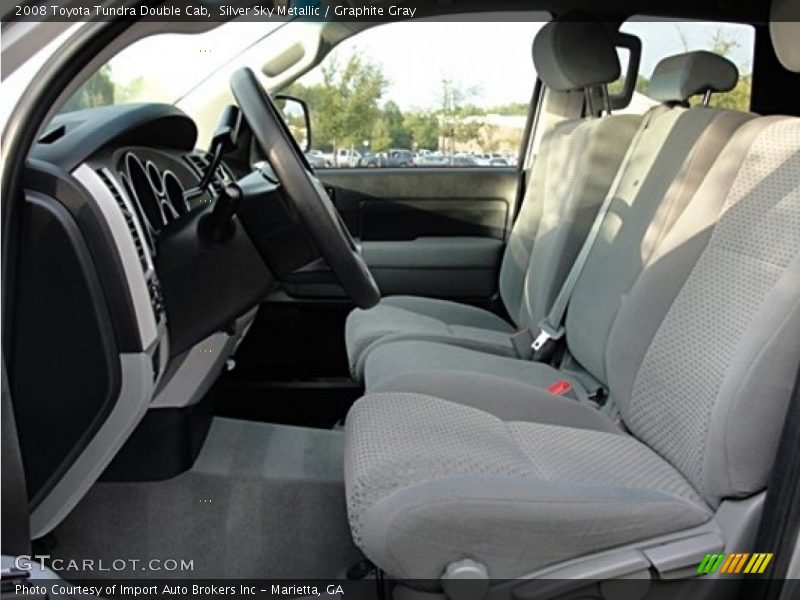 Silver Sky Metallic / Graphite Gray 2008 Toyota Tundra Double Cab