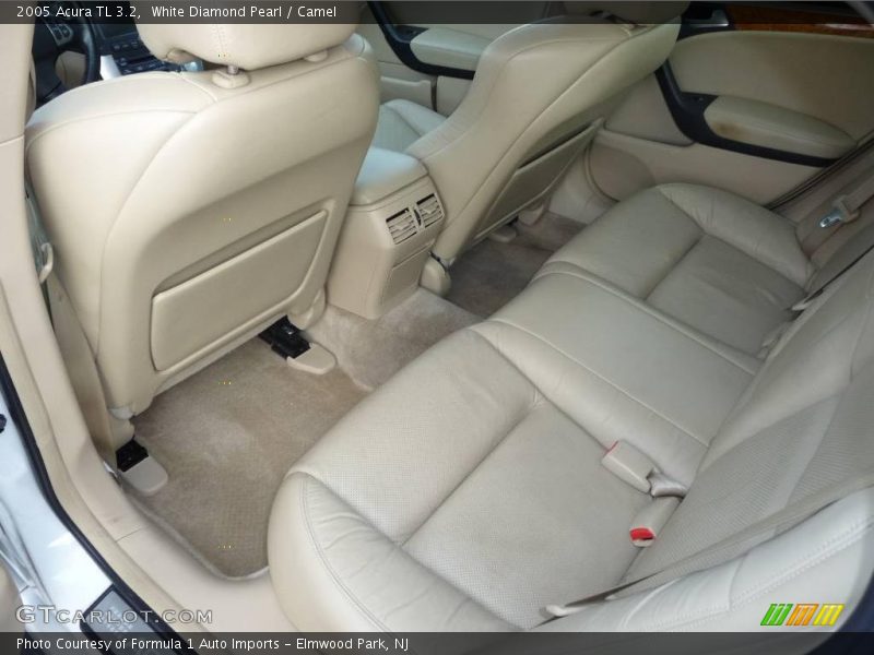 White Diamond Pearl / Camel 2005 Acura TL 3.2