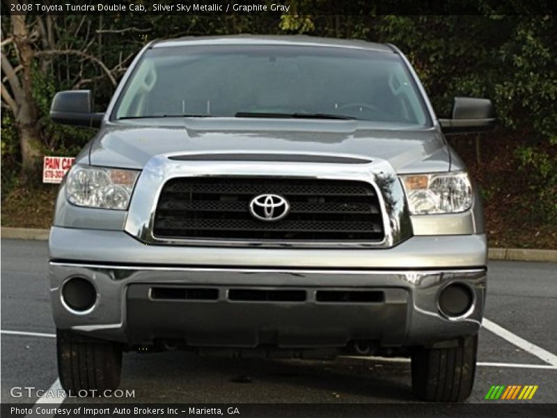Silver Sky Metallic / Graphite Gray 2008 Toyota Tundra Double Cab