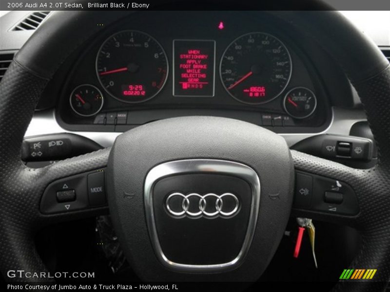 Brilliant Black / Ebony 2006 Audi A4 2.0T Sedan