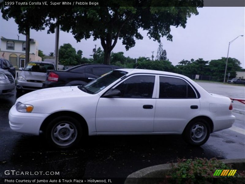 Super White / Pebble Beige 1999 Toyota Corolla VE