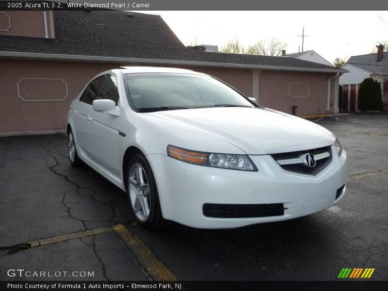 White Diamond Pearl / Camel 2005 Acura TL 3.2