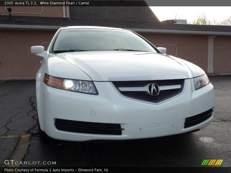 White Diamond Pearl / Camel 2005 Acura TL 3.2