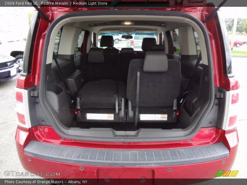 Redfire Metallic / Medium Light Stone 2009 Ford Flex SE