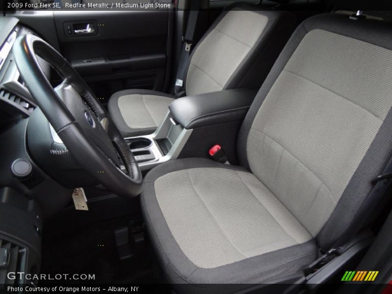 Redfire Metallic / Medium Light Stone 2009 Ford Flex SE