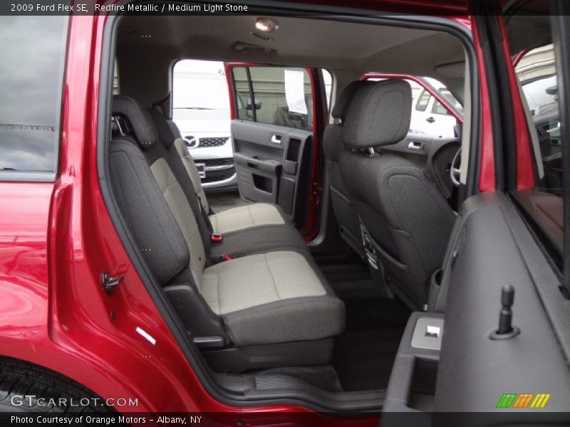 Redfire Metallic / Medium Light Stone 2009 Ford Flex SE