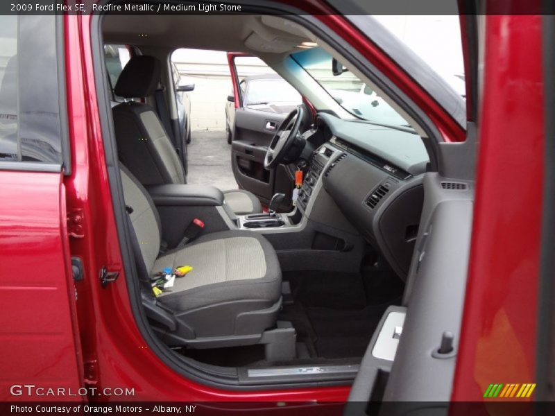Redfire Metallic / Medium Light Stone 2009 Ford Flex SE