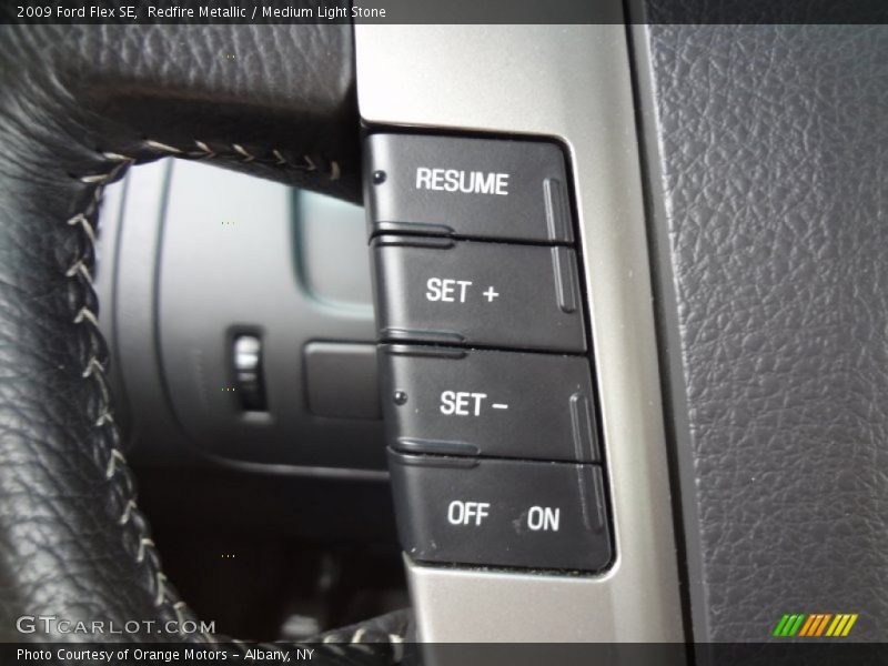 Redfire Metallic / Medium Light Stone 2009 Ford Flex SE