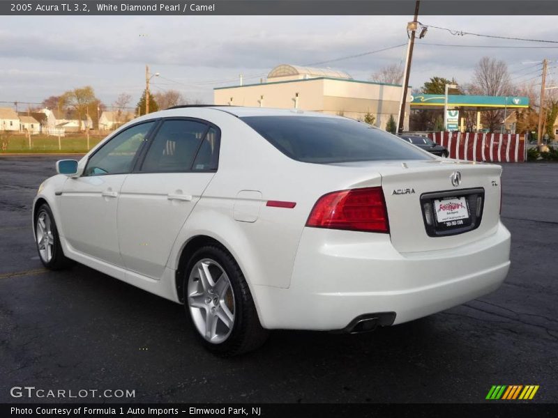 White Diamond Pearl / Camel 2005 Acura TL 3.2