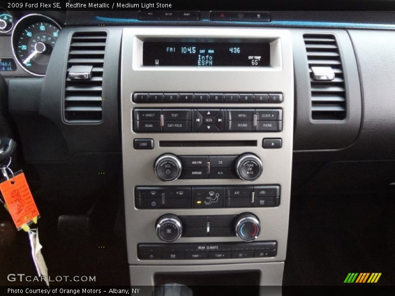 Redfire Metallic / Medium Light Stone 2009 Ford Flex SE