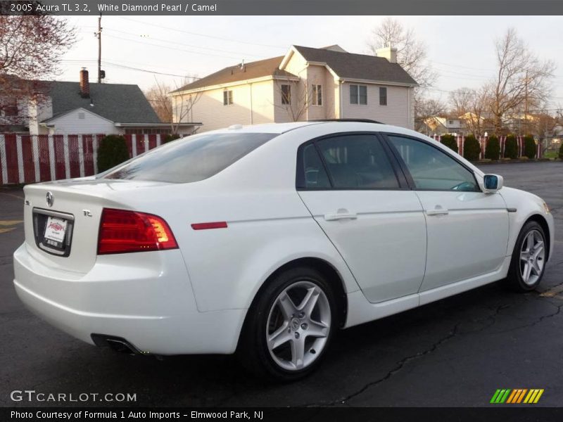 White Diamond Pearl / Camel 2005 Acura TL 3.2