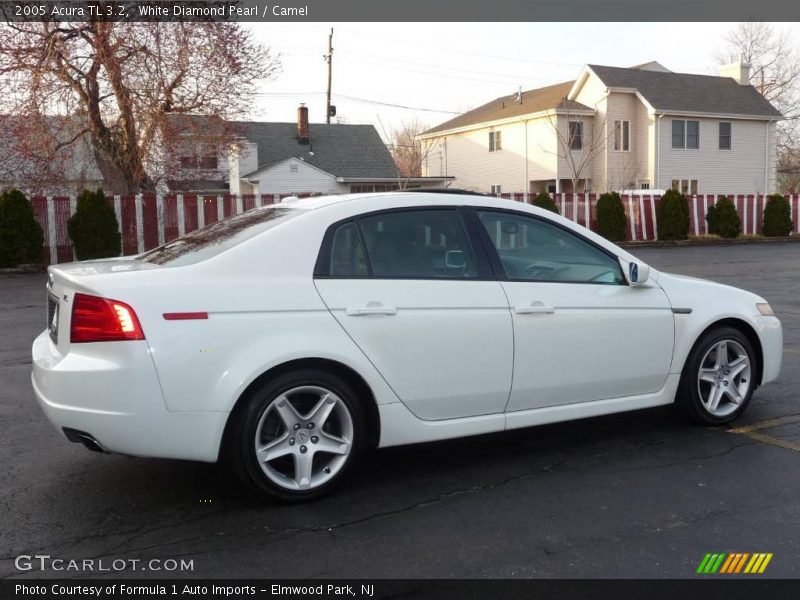 White Diamond Pearl / Camel 2005 Acura TL 3.2