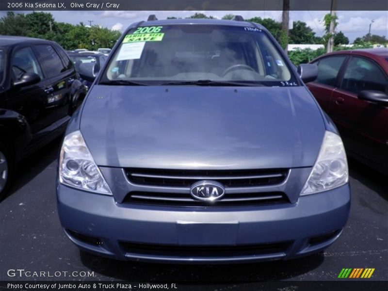 Olive Gray / Gray 2006 Kia Sedona LX