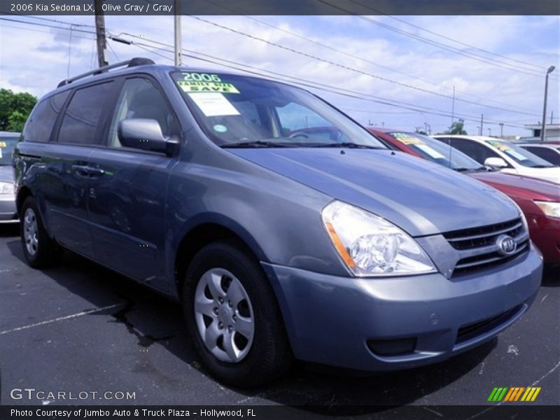 Olive Gray / Gray 2006 Kia Sedona LX