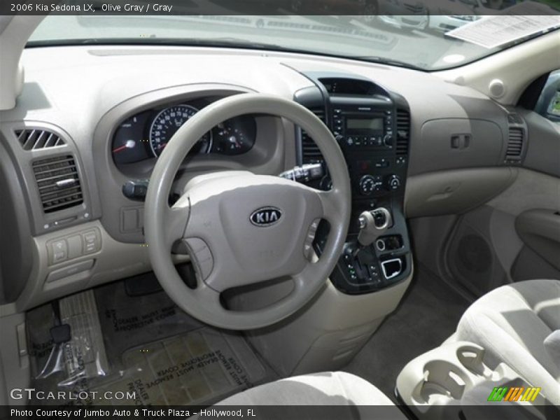 Olive Gray / Gray 2006 Kia Sedona LX