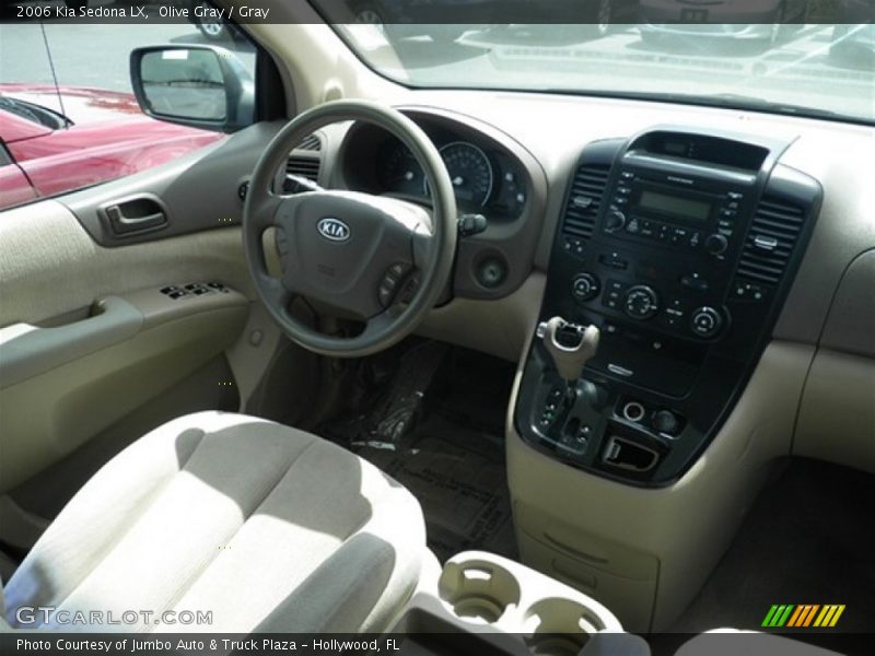 Olive Gray / Gray 2006 Kia Sedona LX