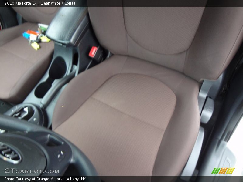 Clear White / Coffee 2010 Kia Forte EX