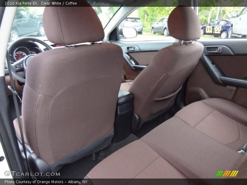 Clear White / Coffee 2010 Kia Forte EX