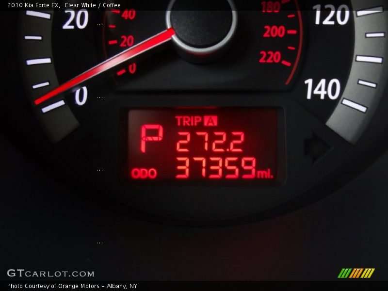 Clear White / Coffee 2010 Kia Forte EX