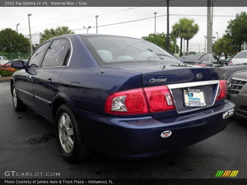 Imperial Blue / Gray 2003 Kia Optima LX V6