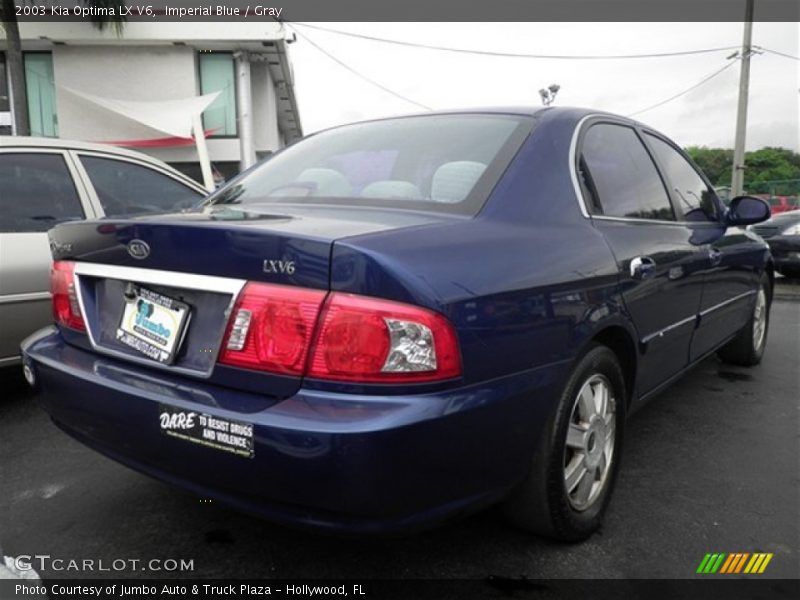 Imperial Blue / Gray 2003 Kia Optima LX V6