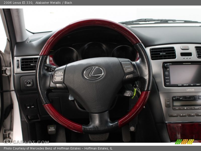 Alabaster Metallic / Black 2006 Lexus ES 330