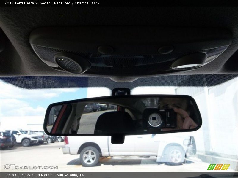 Race Red / Charcoal Black 2013 Ford Fiesta SE Sedan