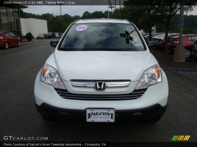 Taffeta White / Gray 2008 Honda CR-V EX 4WD