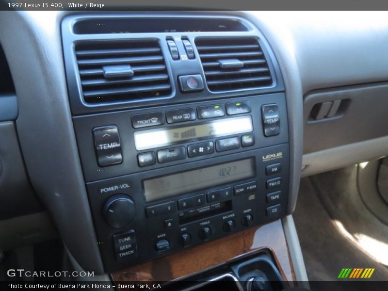White / Beige 1997 Lexus LS 400