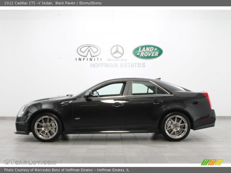 Black Raven / Ebony/Ebony 2012 Cadillac CTS -V Sedan