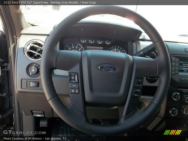 Sterling Gray Metallic / Steel Gray 2013 Ford F150 XLT SuperCrew