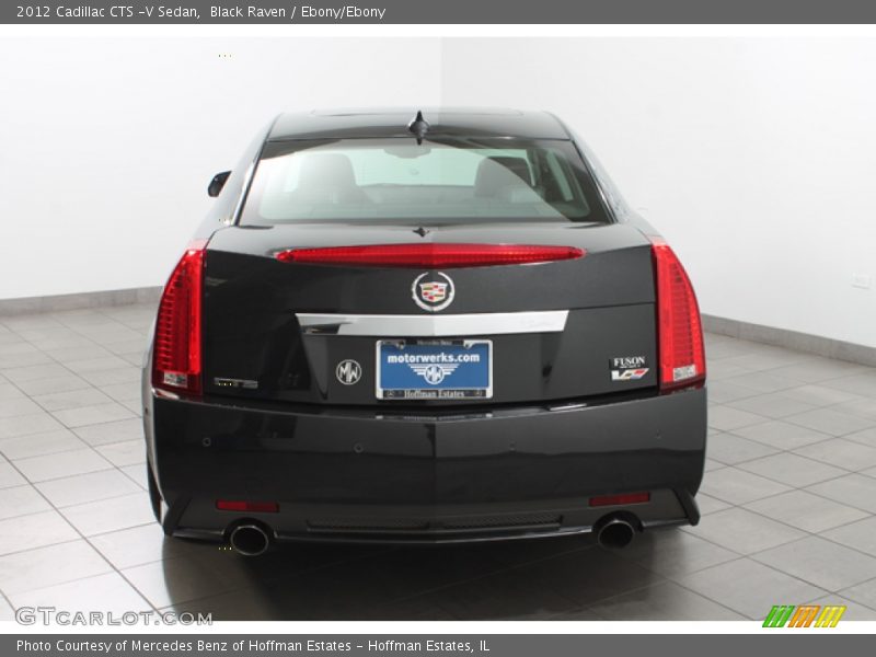 Black Raven / Ebony/Ebony 2012 Cadillac CTS -V Sedan